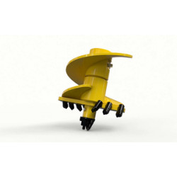 Бур шнековый (л) Delta SH6 (кат.III - IV), D-400, H-sq.75