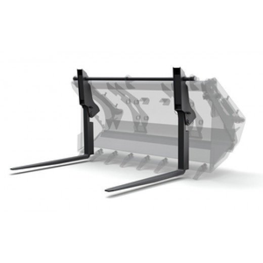 Вилы откидные паллетные Impulse PF2000 на ковш JCB 3CX / 4CX