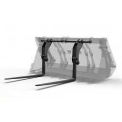 Вилы откидные паллетные Impulse PF2000 на ковш Hidromek 102